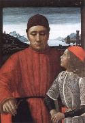 Domenico Ghirlandaio, francesco sassetti and his son teodoro